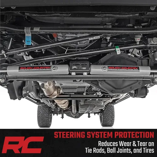 Vista 2 de Estabilizador de dirección dual Rough Country N3 para Ford Super Duty 2005-24 - 8749130