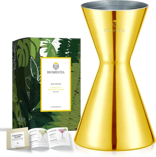 Vista 13 de Homestia Vaso medidor, 2.5 oz de acero inoxidable para vaso de chupito de espresso líquido o seco, jiggers medidos con 1 barra vertedora