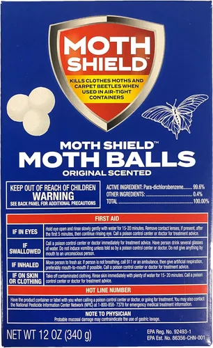 Vista 4 de Moth Shield - Trampas para bolas para ropa, muebles, alfombras y polillas de despensa, caja de 12 onzas (aroma original, 12 onzas (paquete de 1)