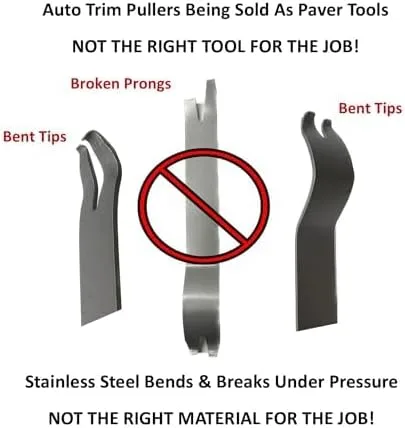 Vista 3 de Keyfit Tools U.S.A. - Extractor de pavimentadora PRO de 9 pulgadas, grado de contratista 4140, de acero endurecido y tratado térmicamente