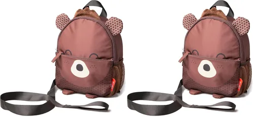 Vista 10 de Diono Bear Character - Mini mochila para niños pequeños, correa y arnés para seguridad infantil, con correas acolchadas para el hombro