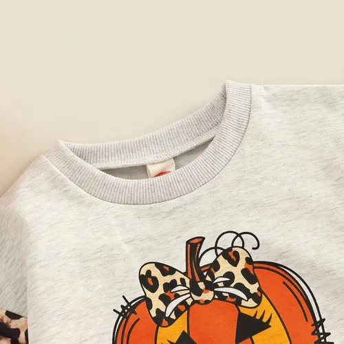 Vista 59 de Sudadera de calabaza para bebé, niña, niño, Halloween, sudadera de gran tamaño, mameluco de burbujas, suéter