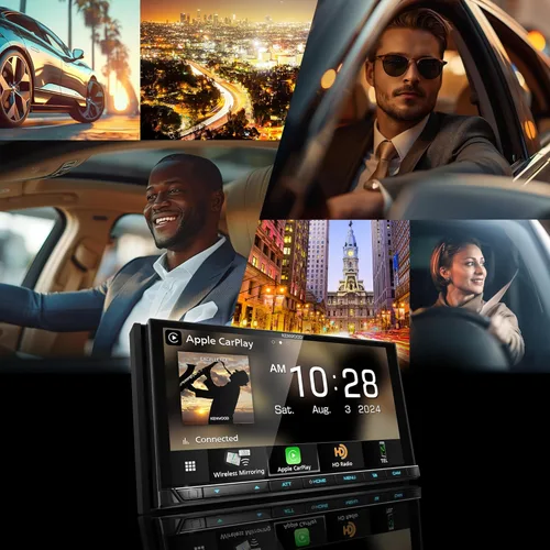 Vista 5 de KENWOOD DMX958XR EXCELON Referencia 6.8 pulgadas Full HD Capacitiva Pantalla Táctil Receptor Estéreo para Coche, Wireless Apple Carplay/Android