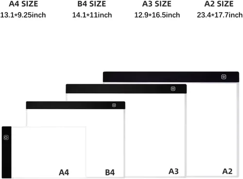 Vista 2 de Kit de almohadilla de luz LED de pintura de diamante A2, accesorios de pintura de diamantes 5D, kit de herramientas de taladro completo