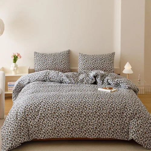 Vista 207 de CLOTHKNOW Juego de edredón de 3 piezas a cuadros color beige óxido, tamaño Full, juego de ropa de cama de cuadros edredón terracota con 2 fundas