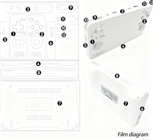 Vista 8 de XF40H Handheld Game Console, Retro Gaming Console with 4.0 Inch 4K HD IPS Screen, Support WiFi Online sparing，Preloaded 20,000+ Classic