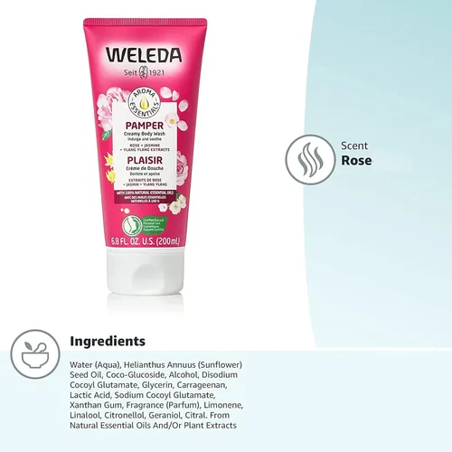 Vista 3 de Weleda Aroma Essentials Pamper - Jabón corporal cremoso, sin parabenos, 6.8 onzas líquidas (paquete de 1)