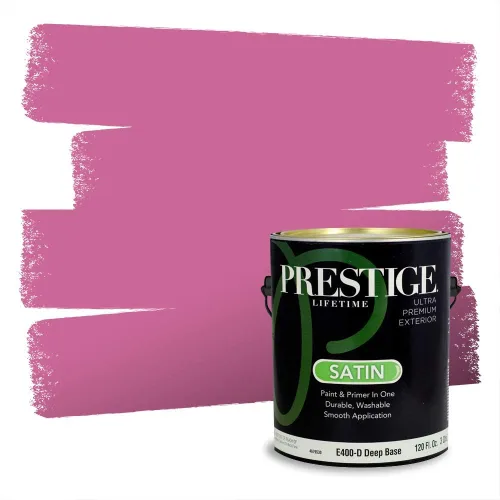 Vista 604 de Prestige Paints Pintura exterior e imprimación en uno, 1 galón, plano, coincidencia comparable de Valspar* Amber Rose*