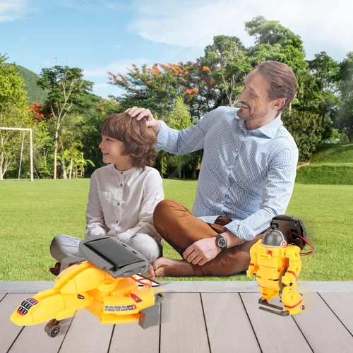 Vista 5 de Proyectos de tallo de robot solar para niños de 8 a 12 años, 10 a 14 años, juguetes espaciales, kit robótico de ciencia, experimento