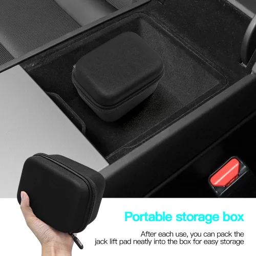 Vista 8 de Paquete de 4 almohadillas de elevación compatibles con accesorios Tesla Model 3/S/X/Y, adaptador de almohadilla de goma sin olor