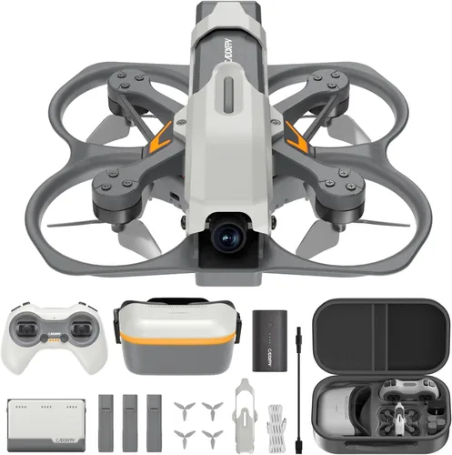 Vista 9 de CADDXFPV Protos FPV Drone RTF Kit, Walksnail integrado 0.21 oz VTX, transmisión de video digital HD de 1080p/60fps, pantalla de gafas FPV de 4.5