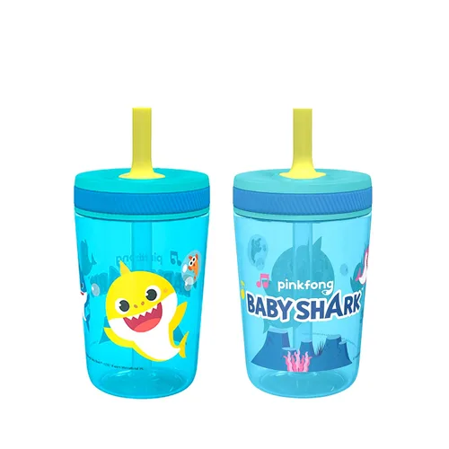 Vista 19 de Zak Designs Kelso Princesas Disney - Vasos para niños pequeños, paquete de 2 vasos de plástico de 15 oz, a prueba de fugas