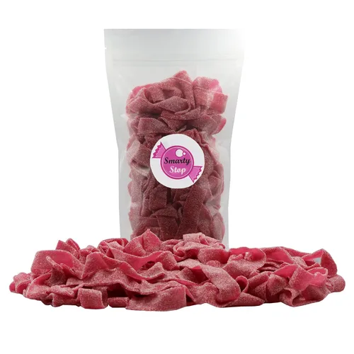 Vista 3 de Smarty Stop - Cintas de gomita de caramelo agrio de todos los sabores, 1 libra (Cereza silvestre roja)