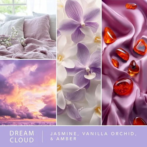 Vista 2 de Scentsationals Cera derretida, cubos de cera fuerte aroma, Dream Cloud, cera perfumada de larga duración para calentar, 10 onzas (24 cubos)