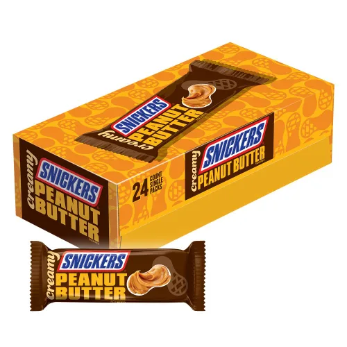 Vista 8 de SNICKERS Barras de Chocolate con Leche y Almendras, Paquete a Granel, Barras de 1.76 oz (Paquete de 24)