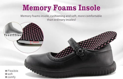 Vista 4 de JABASIC - Zapatos escolares Mary Jane, para niña