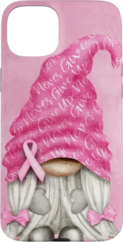 Vista 9 de Pink Cancer Support with Gnome for Breast Cancer Awareness Case for iPhone 17