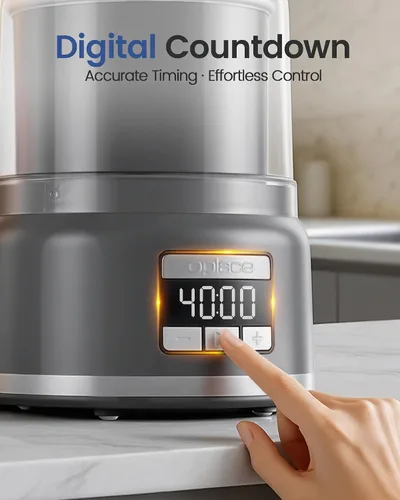 Vista 4 de Ice Cream Maker Machine, 2.1 Quart Double Insulated Machine, Soft Serve Ice Cream, Gelato, Sorbet and Frozen Yogurt Maker, Fast Cooling, Visible