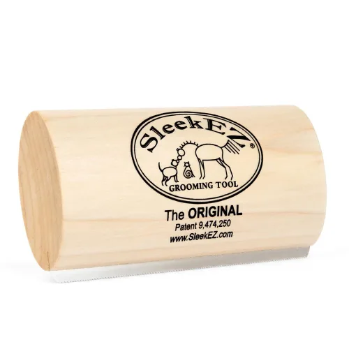 Vista 10 de SleekEZ - Cepillo para gatos para desprendimiento y cepillos para gatos de interior Cepillo para mascotas para gatos Herramienta de aseo