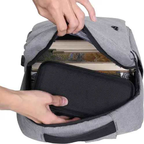 Vista 2 de Khanka Funda Stroage para Texas Instruments TI - 84 Python/TI-83 Plus/TI-84 Plus/TI-84 Plus CE Calculadora gráfica a color, solo funda (negro)