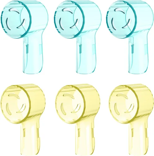 Vista 18 de Fundas para cepillos de dientes compatibles con cabezales de repuesto Oral B, se adapta a la serie iO Ultimate White, protector de cabezales