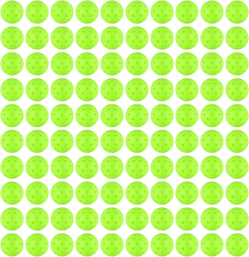 4/6/12/20/50/100 pcs Pickleball Balls,40 Hole Outdoor Pickleball Balls,8mm Precision Drilled-Spaced Pickle Ball Set-Profession Plastic Ball for