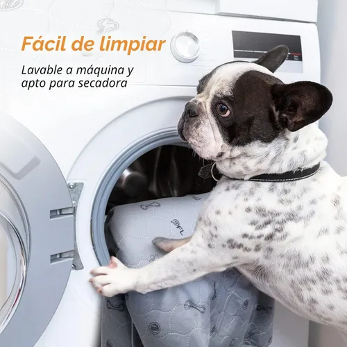 Vista 4 de Almohadillas lavables para orina para perros, paquete de 2 almohadillas reutilizables para cachorros, almohadillas absorbentes para parto