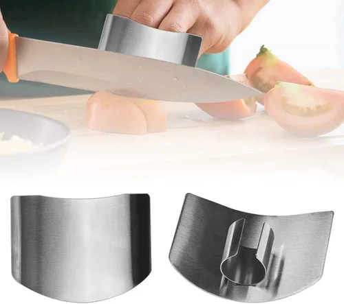 Protector de dedos de acero inoxidable, protector de dedos de acero inoxidable 2024, herramienta de corte premium, protector de dedos para cortar,