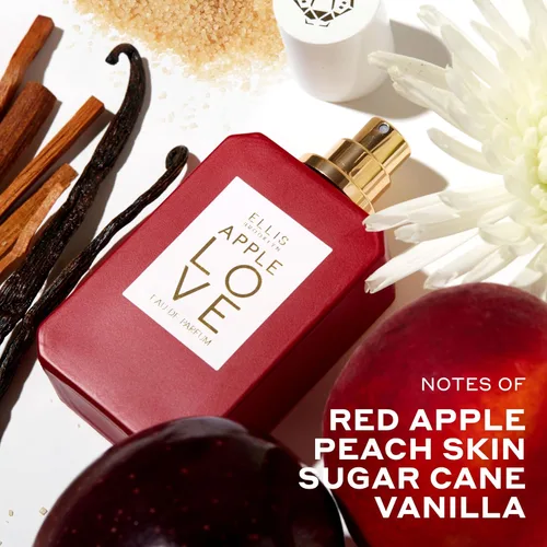 Vista 2 de Ellis Brooklyn APPLE LOVE Eau de Parfum, Mini Dabber, Perfume para Mujeres, Ámbar Gourmand, Aroma a Manzana, Vegano, Sin Crueldad, Ingredientes