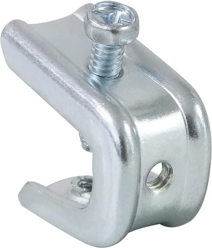 Vista 5 de Bueyfolt Abrazadera de haz de 1/4"-20 para anillo de alambre roscado, abrazadera de acero chapado en zinc para bridas de 1/2 pulgada y varilla