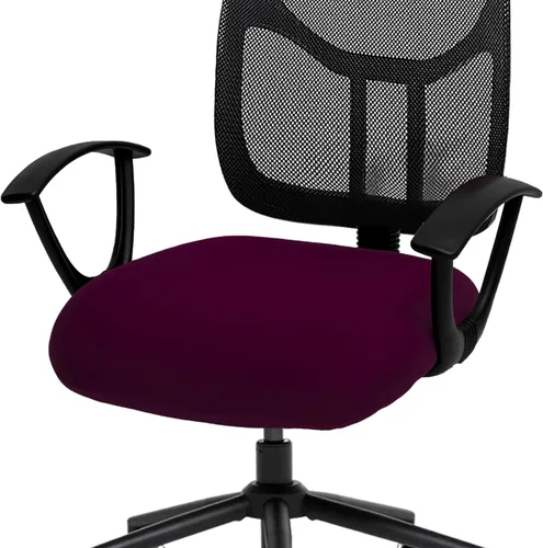Vista 31 de Fundas elásticas resistentes al agua para sillas de computadora - Protectores lavables para respaldo giratorio y asiento para mascotas - Negro