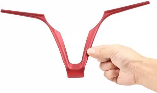 Vista 3 de YIWANG - Embellecedor para volante de coche de ABS cromado, 1 unidad, para Alfa Romeo Giulia Stelvio