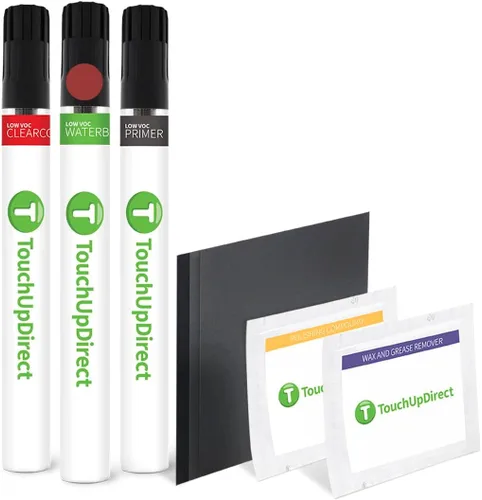 Vista 302 de TouchUpDirect QAK - Aerosol de pintura de retoque de color blanco sólido compatible con Nissan Exact Match - Kit esencial