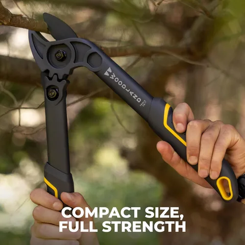 Vista 3 de Woodland Tools Duralight - Cortador compacto de ramas de yunque de 16 pulgadas con asistencia de engranaje y asas de nailon rellenas de vidrio