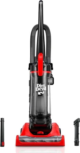 Vista 8 de Dirt Devil Aspiradora vertical multisuperficie de alcance extendido + sin bolsa para alfombras y suelos duros, aspiradoras potentes, ligeras