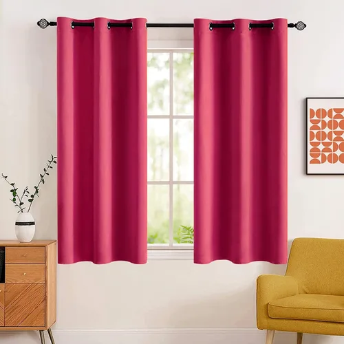 Vista 52 de MIULEE Cortinas opacas para dormitorio o sala de estar, juego de 2 paneles de cortina para ventana con aislamiento térmico y bloqueo de luz