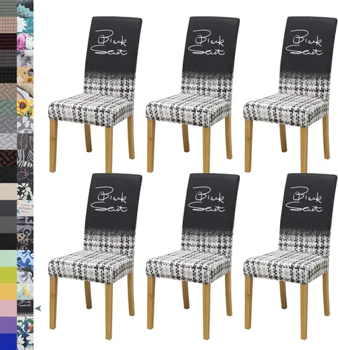 Vista 51 de BIETYONE - Fundas para sillas de comedor, juego de 2 fundas para sillas de comedor o cocina, lavables, protectoras, para sillas Parsons