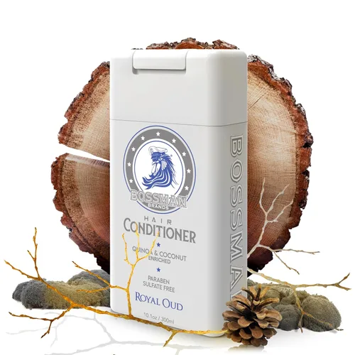 Vista 12 de Bossman Combo de champú y acondicionador para el cabello, sin parabenos y sin sulfatos (Royal Oud)