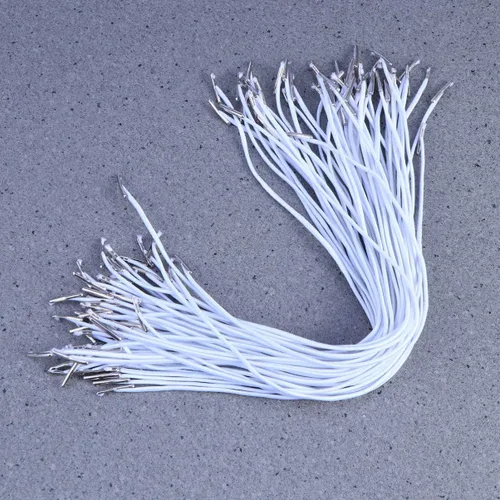 Vista 5 de 50 cuerdas elásticas de púas elásticas para coser, bandas elásticas con púas para hacer manualidades, bandas elásticas de costura (blanco)