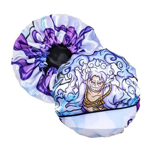 Vista 17 de Gorro de Anime con Banda Elástica Suave Ajustable para Mujeres y Hombres Gorros Sedosos para Dormir Tela de Satén Cómoda, Rojo Op