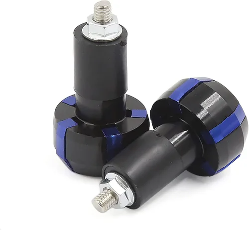 Vista 3 de uxcell 2 unids aleación de aluminio deslizante mango barra mano agarre extremo tapa para motocicleta
