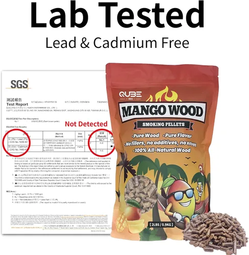 Vista 9 de Pellets de madera de mango taiwanés para ahumar Humo dulce tropical para barbacoa Uso menos, sabor más Madera dura 100% natural para todas