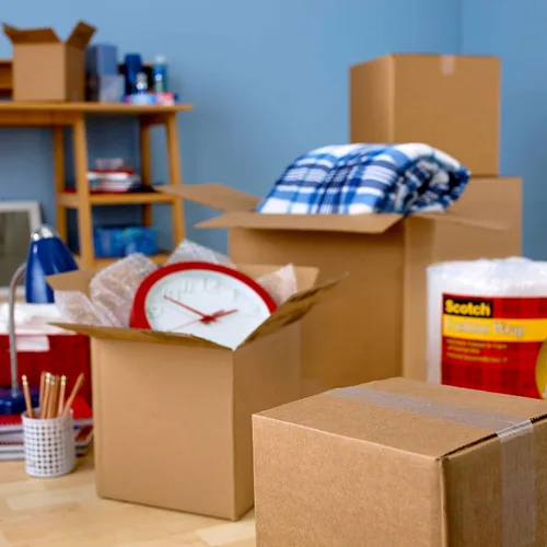 Vista 19 de Scotch Cinta de Embalaje con Cierre de Caja, Transparente, Cinta de Mudanza de Agarre Extremo, 1.88 pulg. x 54.6 yd, 3 Rollos, Dispensador de Cinta