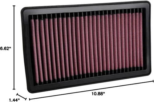 Vista 4 de K&N Filtro de aire de motor original de alto flujo: aumento de potencia: Premium, lavable: compatible con Jeep 2020-2023: Gladiator, Wrangler JL