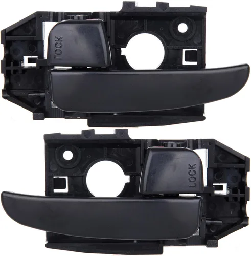 Vista 8 de ECCPP Manijas de puerta interior interior interior del lado del pasajero para Hyundai Elantra 2001 2002 2003 2004 2005 para Hyundai Elantra negro