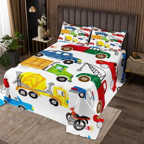 Vista 14 de Juego de colcha con temática de caballito de mar con temática de criaturas oceánicas para niños, niñas, adolescentes, decoración de habitación de un