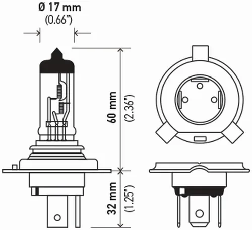 Vista 2 de HELLA 9003SB Bombilla halógena estándar, 12V, 60/55W
