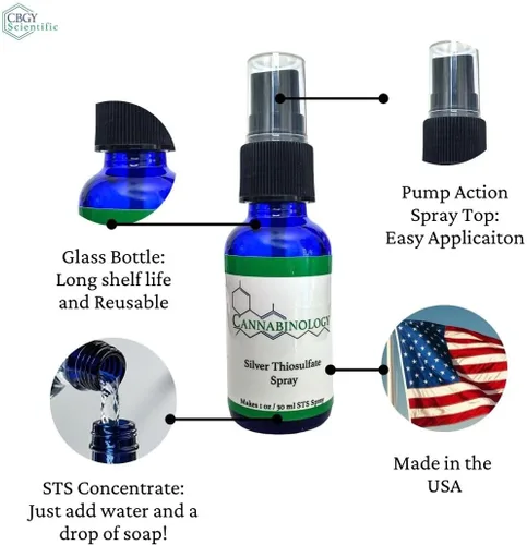 Vista 3 de Kit de spray de tiosulfato plateado de 1 onza/1.0 fl oz Spray de semillas feminizadas Kit de pulverización STS Hacer semillas feminizadas