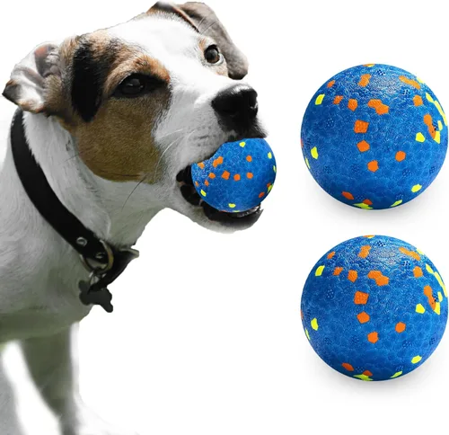 Vista 18 de Bolas para Perros, Bola de Juguete Indestructible para Perros Masticadores Agresivos, Bola Interactiva Duradera de Alta Elasticidad para Entrenar