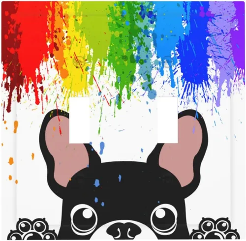 Vista 47 de Cubiertas de Enchufe Dúplex de 1 Gang con Hojas Florales de Eucalipto Azul en Acuarela, Placa Frontal Decorativa para Interruptor de Luz, Placa